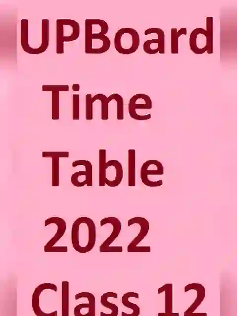Scheme 12 up board  of Up board explanation 2021-2022 scheme class 12